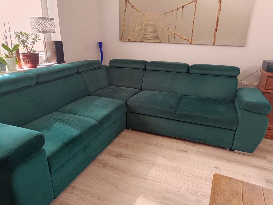 Narożnik. Sofa narożna dwustronna, rozkładana