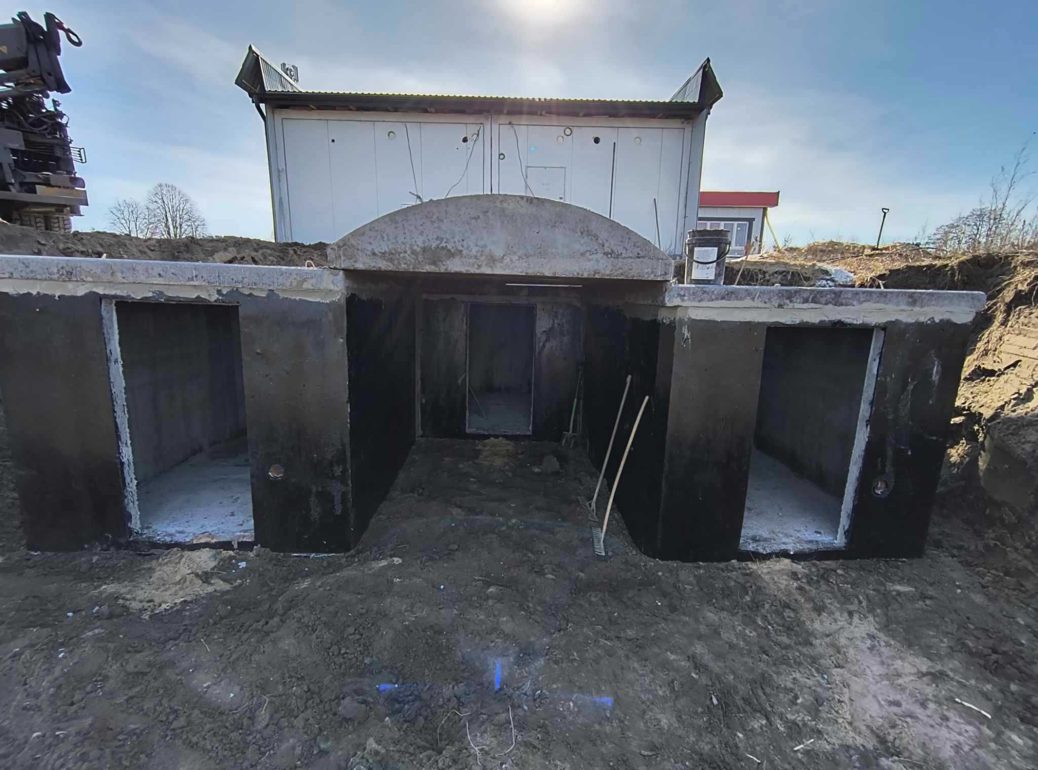 Betonowa piwniczka ogrodowa bunkier ziemianka spiżarka piwnica schron
