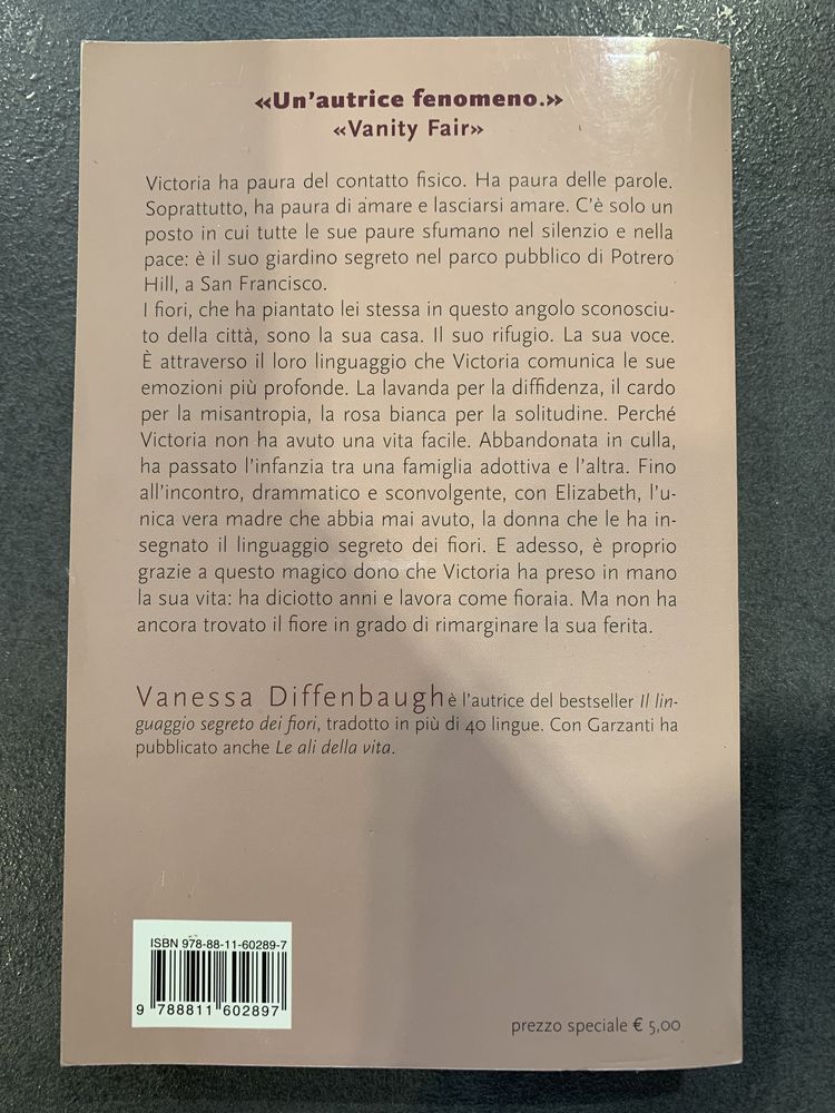 Роман на итальянском «Il linguaggio segreto dei fiori»