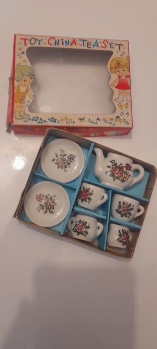 Brinquedo Serviço de chá em porcelana miniatura