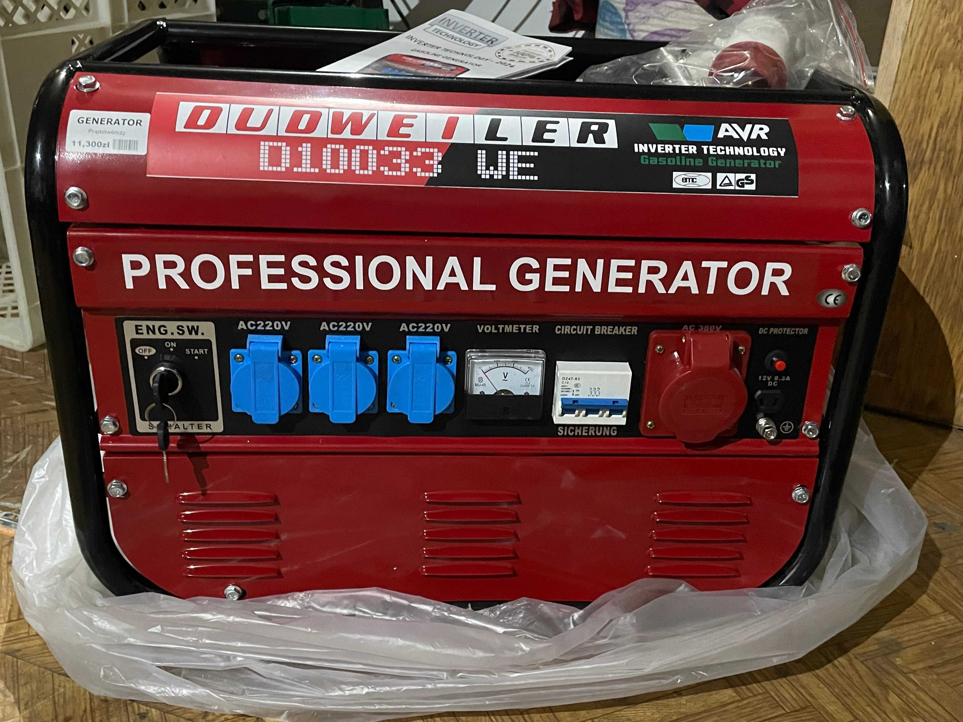 Nowy agregat prądotwórczy - DUDWEILER D10033WE - Siła 6,7 KW/400V NOWY