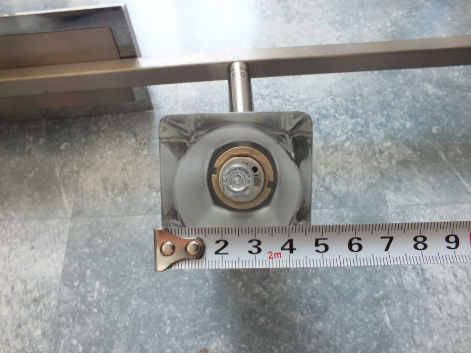 lampa sufitowa KANLUX 90cm metal satyna,4 szklane klosze obrotowe 230V