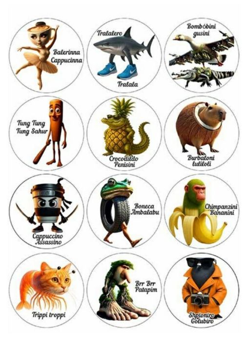 М'які іграшки меми Brainrot Тралалело Тралала, Бонека Амбалубу та інші