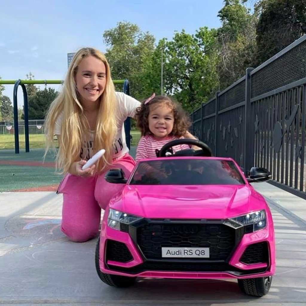 Różowe auto na akumulator AUDI RS Q8 dla dziewczynki