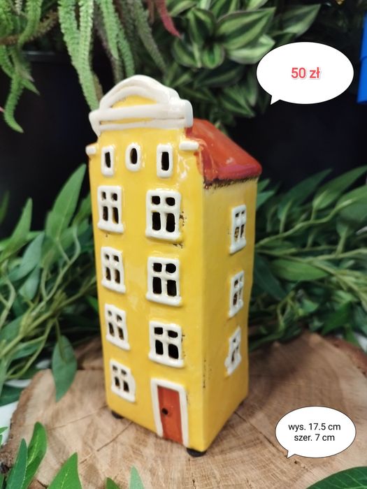Domek kamienica na tealighty wys. 17.5 cm