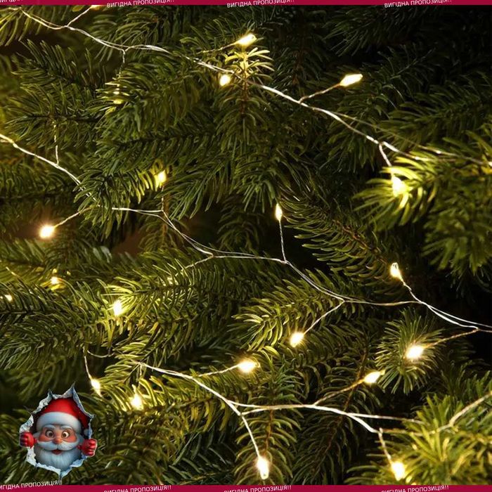 Гірлянда для дому та вулиці вологозахищена LED світлодіодна з пультом