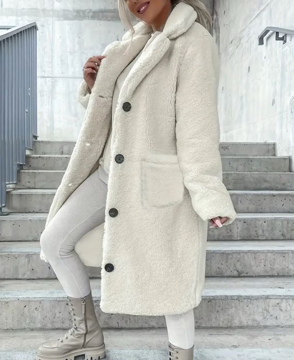 Płaszcz biały rozmiar L