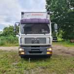 MAN TGM 18.280 dwustronna plandeka, widlak Ternberg