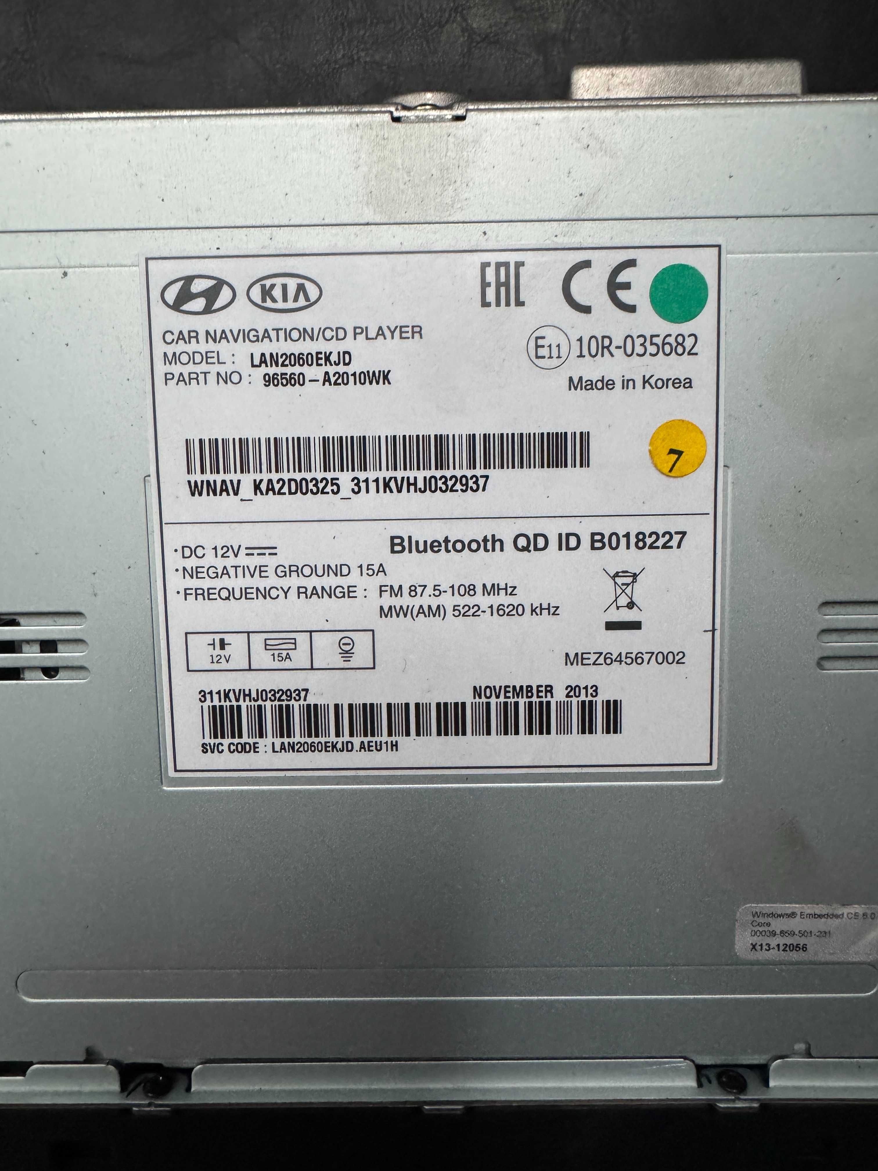 radio navigacja kia ceed lan2060ekjd