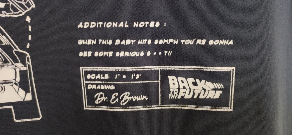 Koszulka crewneck Powrót do przyszłości logos Delorian