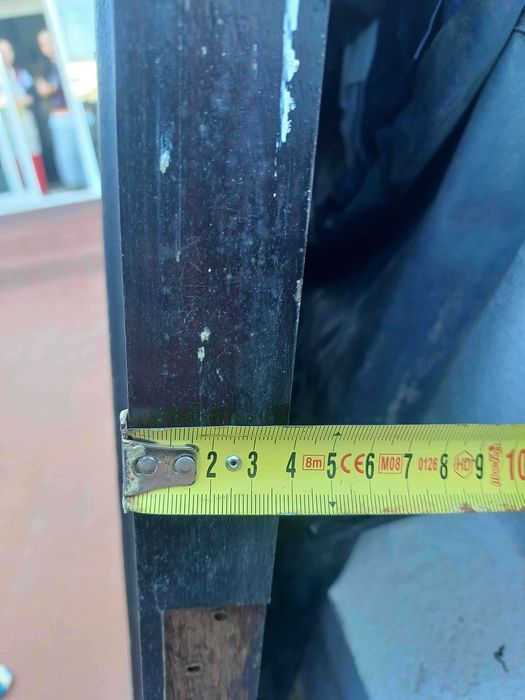 Porta de madeira maciça de carvalho