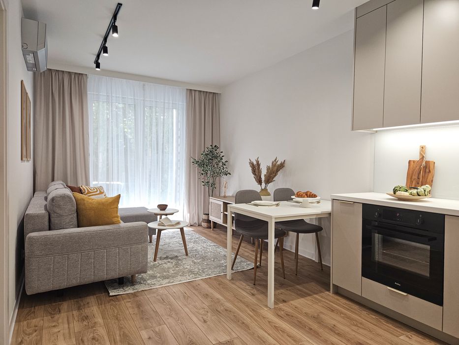 Nowoczesne 2-pok. mieszkanie z ogrodem w standardzie premium