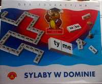 Sylaby w dominie, gra edukacyjna domino