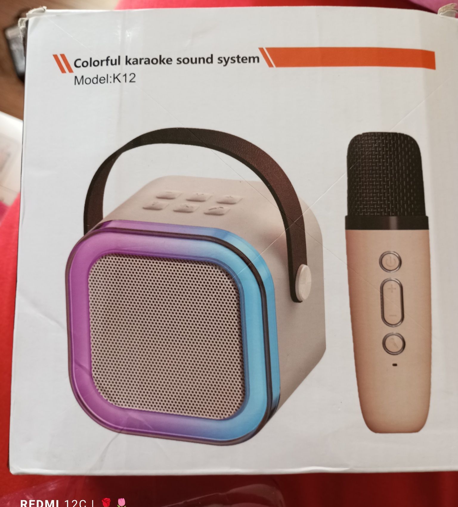 K12 przenośny zestaw karaoke Bluetooth - system głośników z 2 bezprzew