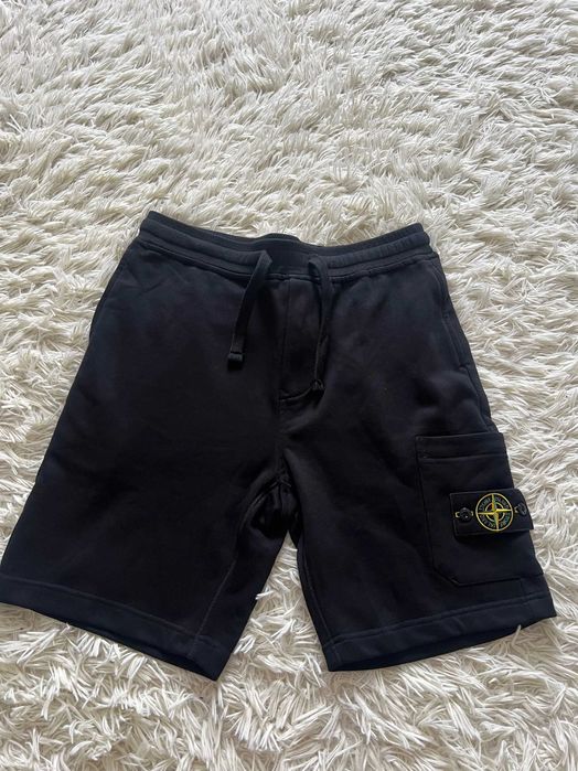 Шорты Stone Island Cotton Черные ОРИГИНАЛ