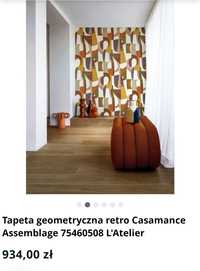 Tapeta geometryczna retro Casamance Assemblage  L'Atelier