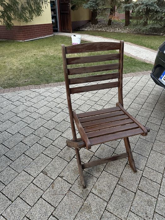 Zestaw tarasowy - stol, lawka i 4 krzesla