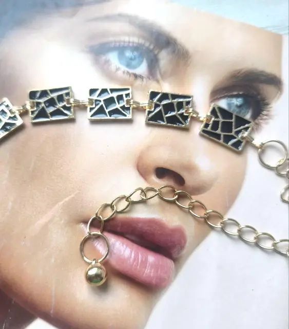 Пояс ланцюжок Frida gold/black