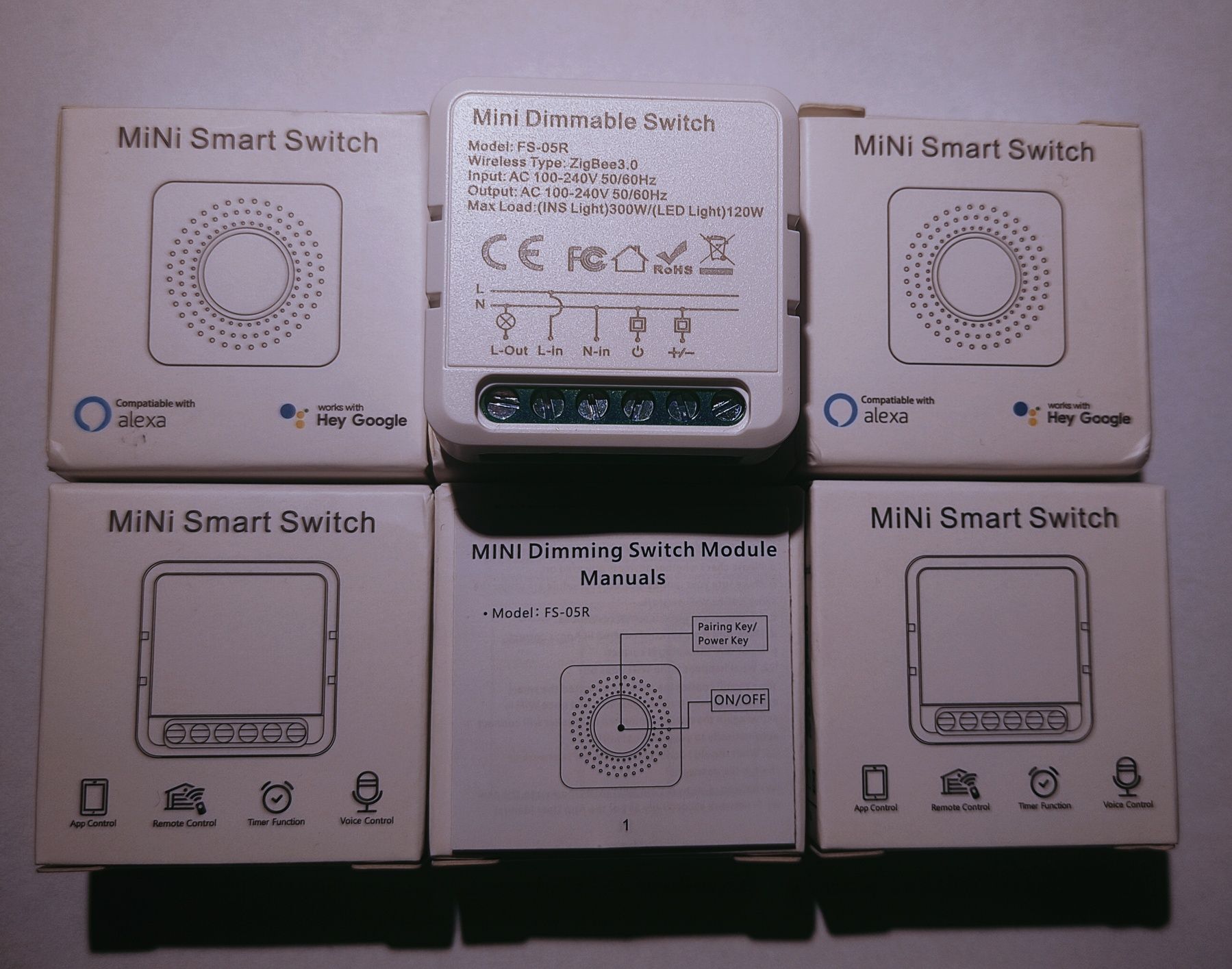 Zigbee ściemniacz Tuya mini switch dimmer Smart life home