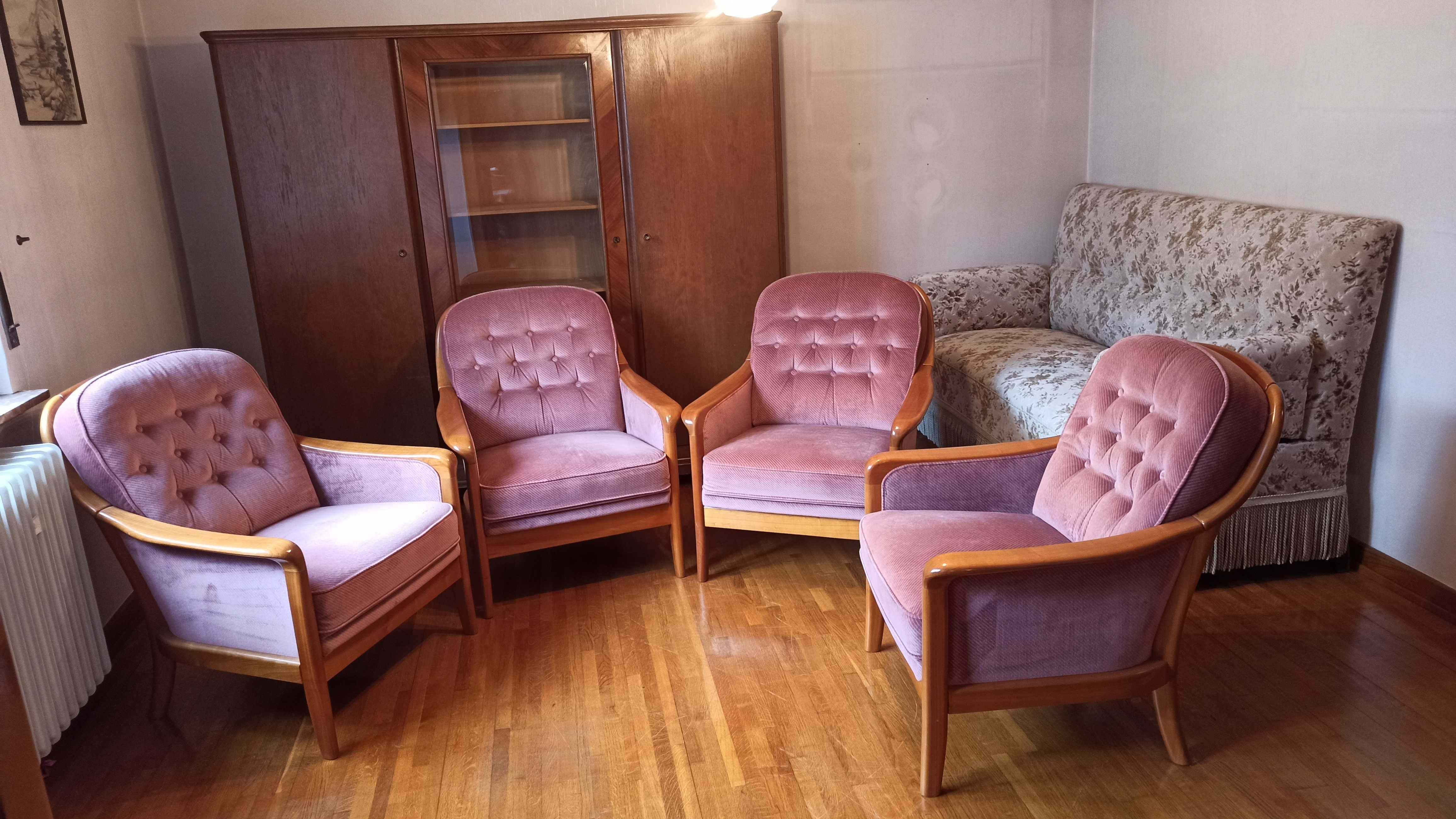 4 Fotele  vintage Môbel Walther