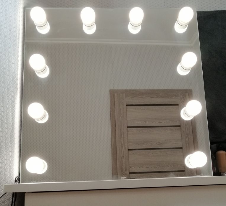 Lustro Glamour led do makijażu wizażu