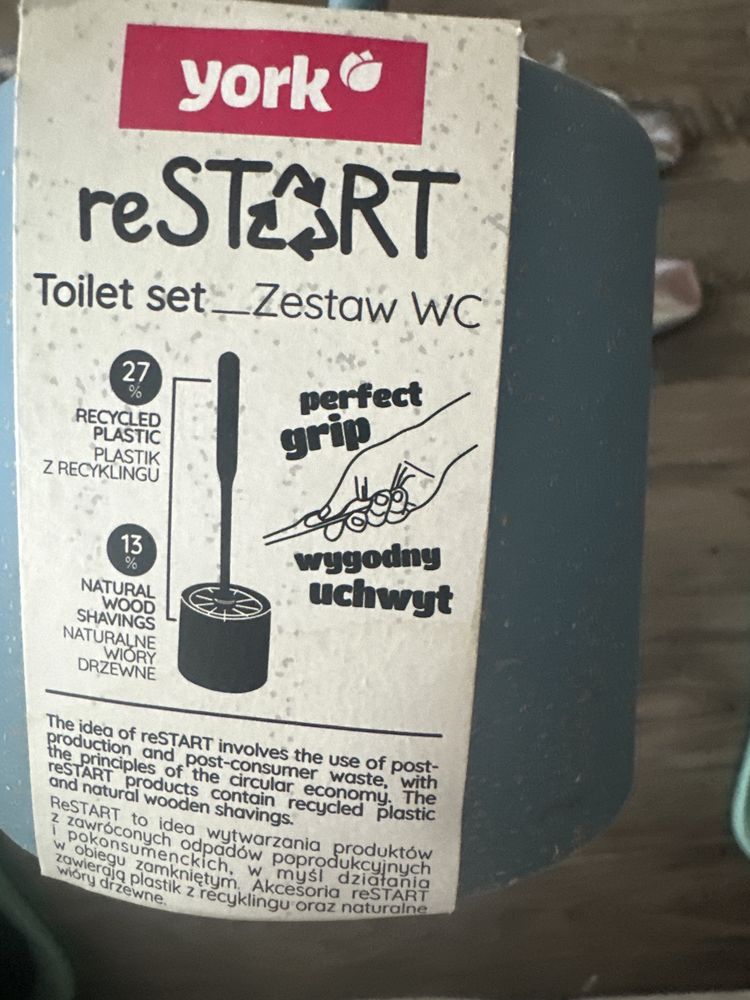 Szczotka do toalety York restart nowa zestaw do wc