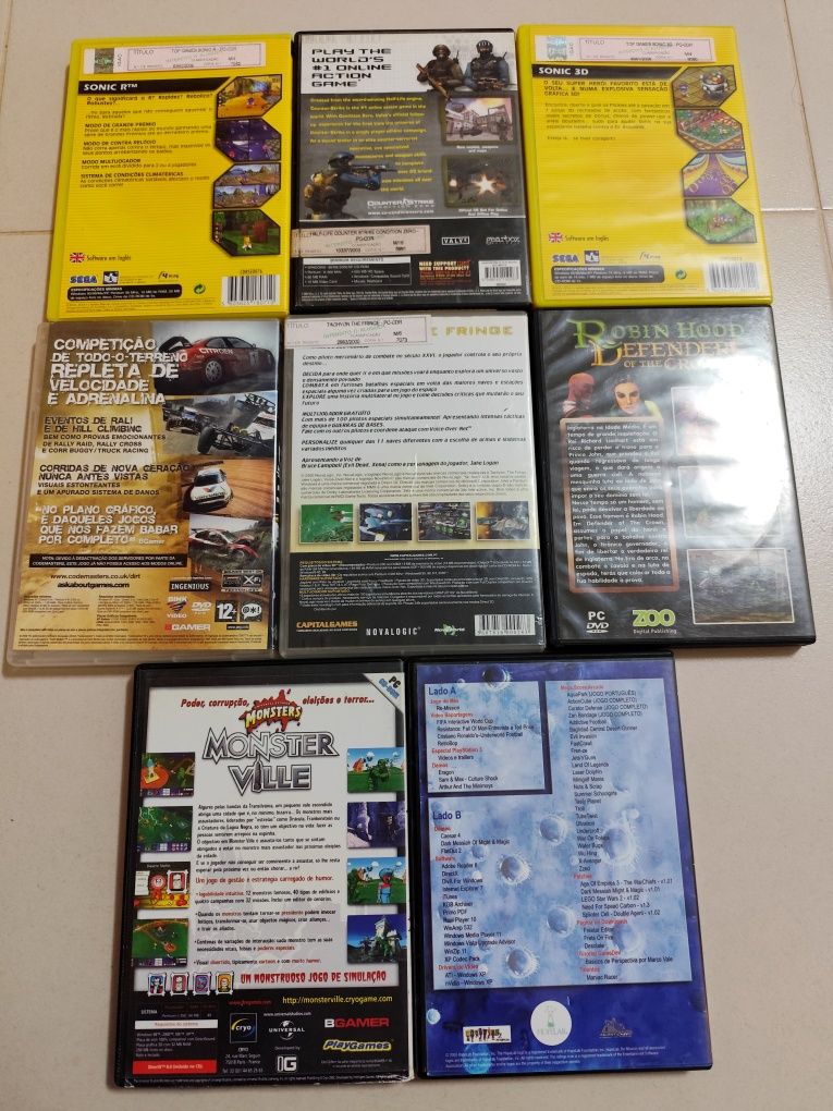 Lote de 8 jogos para PC (Sonic / Counter Strike)
