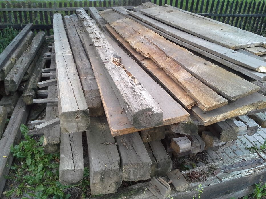 Stare Drewno Rustykalne Belki Deski Zakosy Rozpórki na metry bieżące