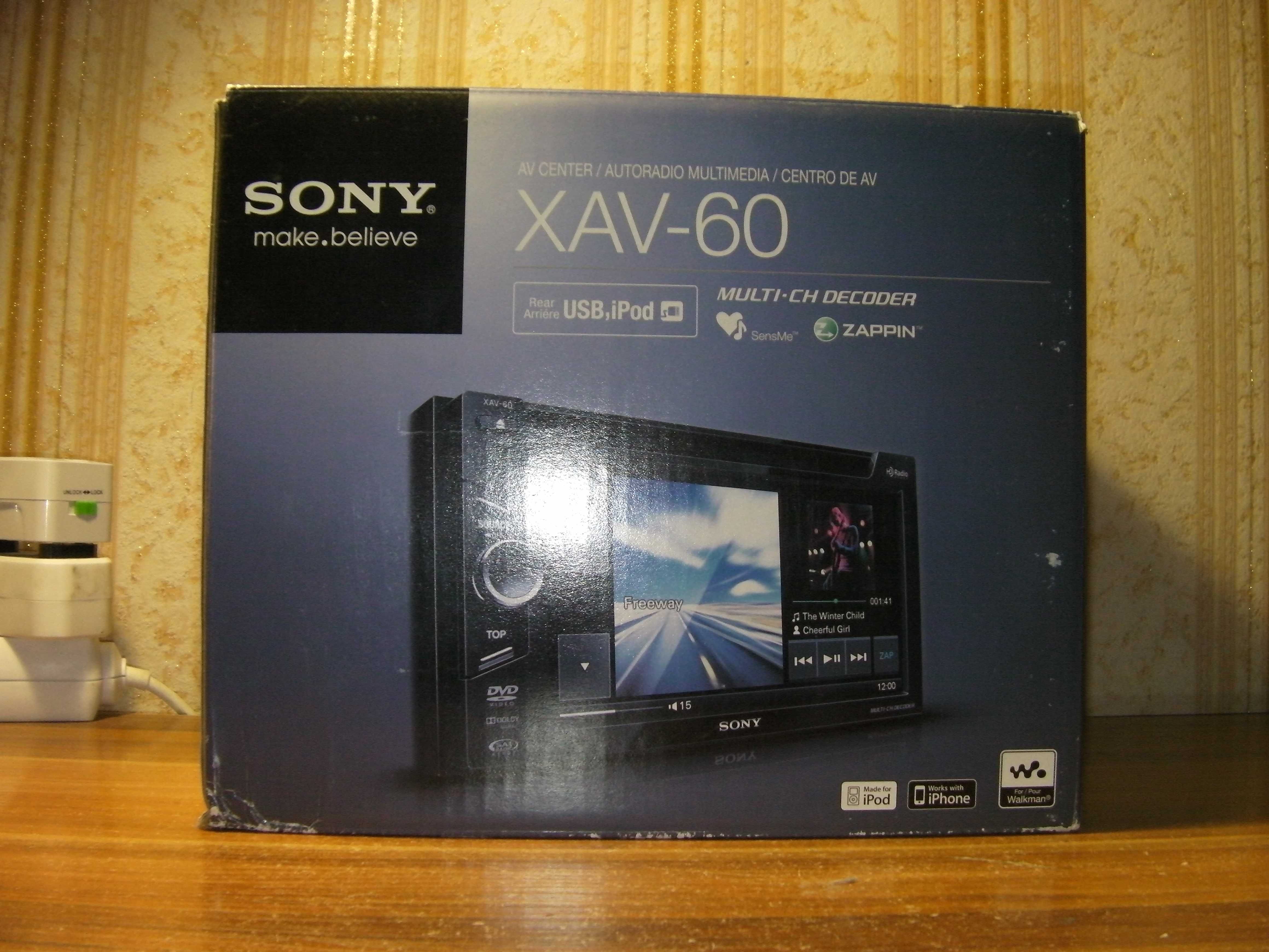 НОВА Автомагнитола Мультимедіа Ресивер Sony XAV-60 6.1" 2-DIN USB США