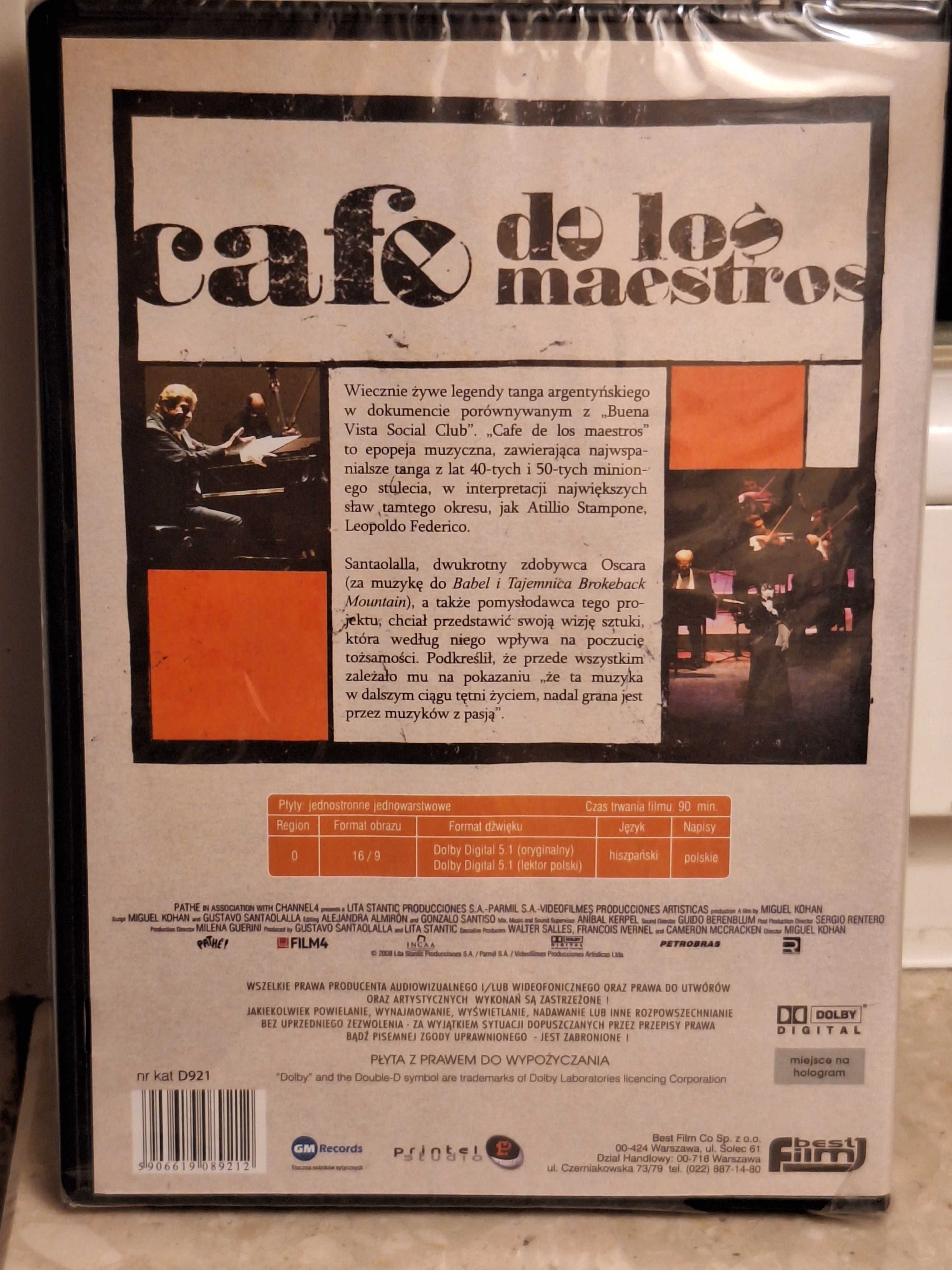 Płyta dvd Cafe de los maestros