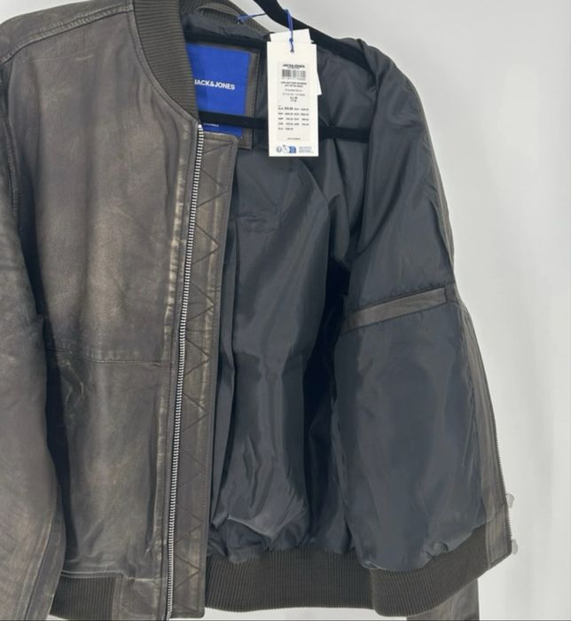 Kurtka skórzana Jack & Jones  M  ( L ) nowa z metkami