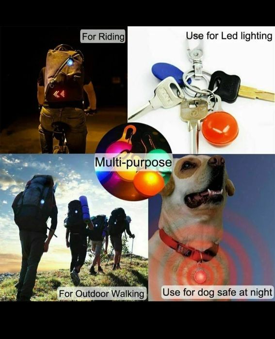 Многоцелевой светодиодный фонарик-брелок