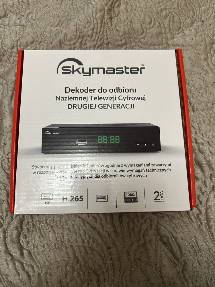 Dekoder nowy Skymaster DvBt DvBx