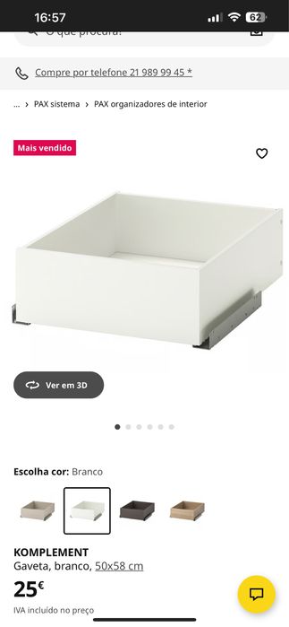 Gavetas e divisorias com calceiro ikea pax