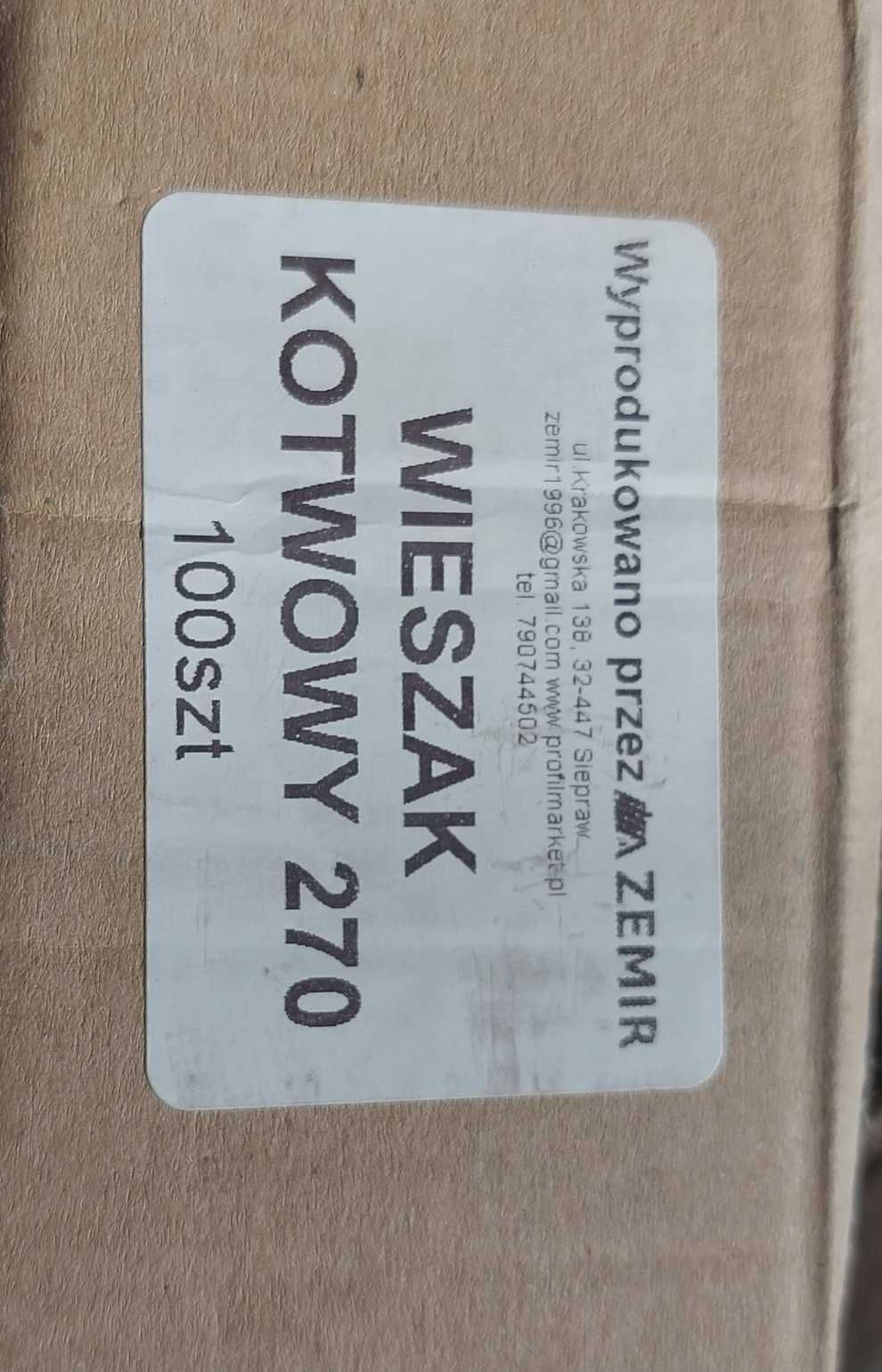 Wieszak kotwowy Zemir 270 mm