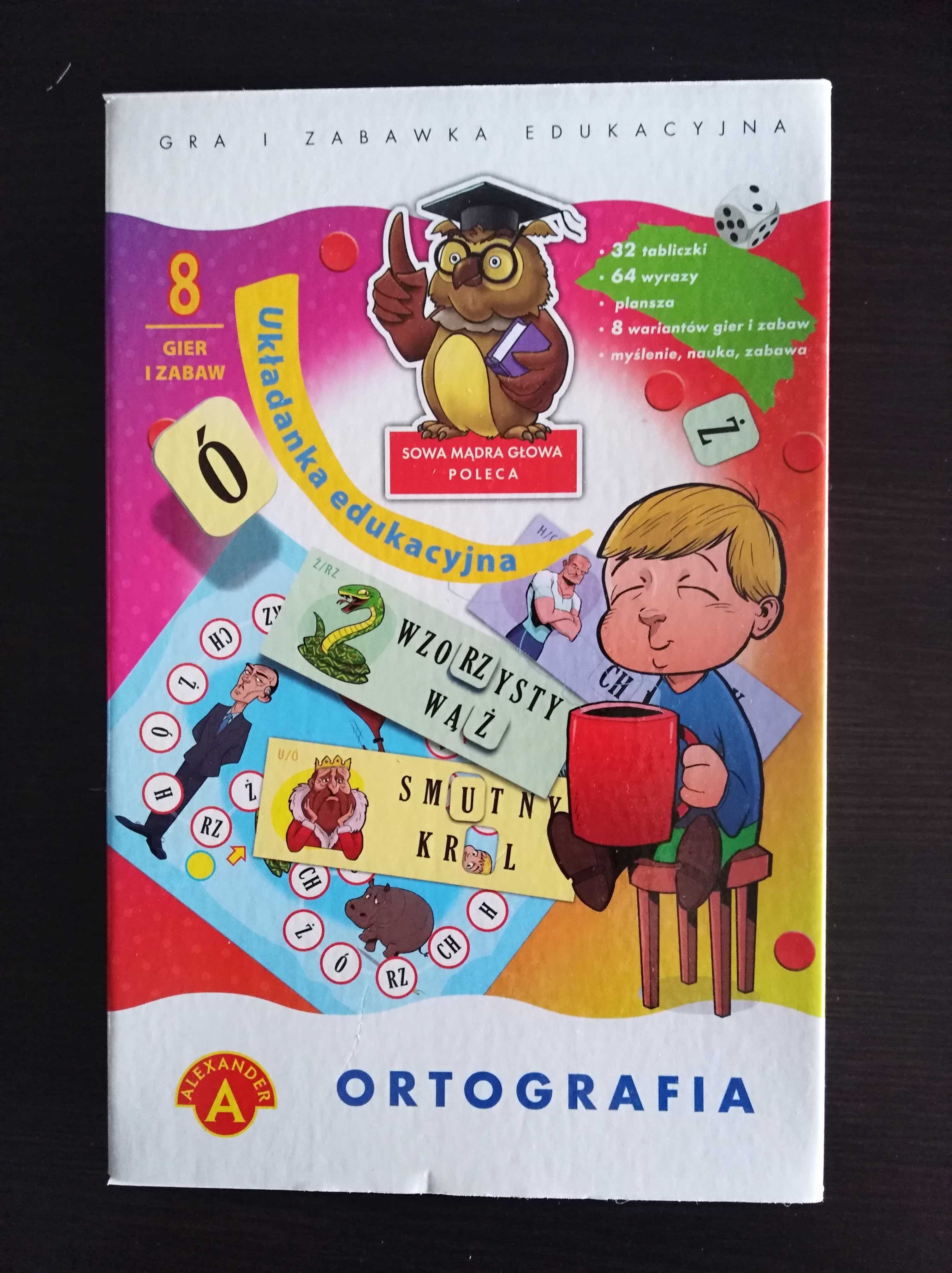 Gra ortografia układanka edukacyjna