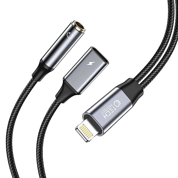 Kabel Tech-Protect UltraBoost Lightning (męski) / mini jack 3.5mm (żeń