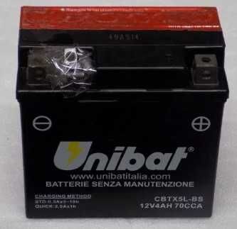 Akumulator Unibat AGM CBTX5L-BS YTX5L-BS ETX5L-BS 4Ah 70A 12V NOWY