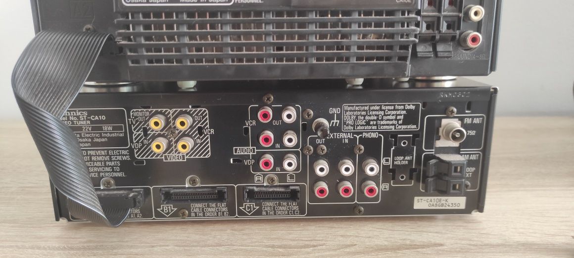 Pré-amplificador Amplificador de potência Technics ST-CA10 e SE-CA10