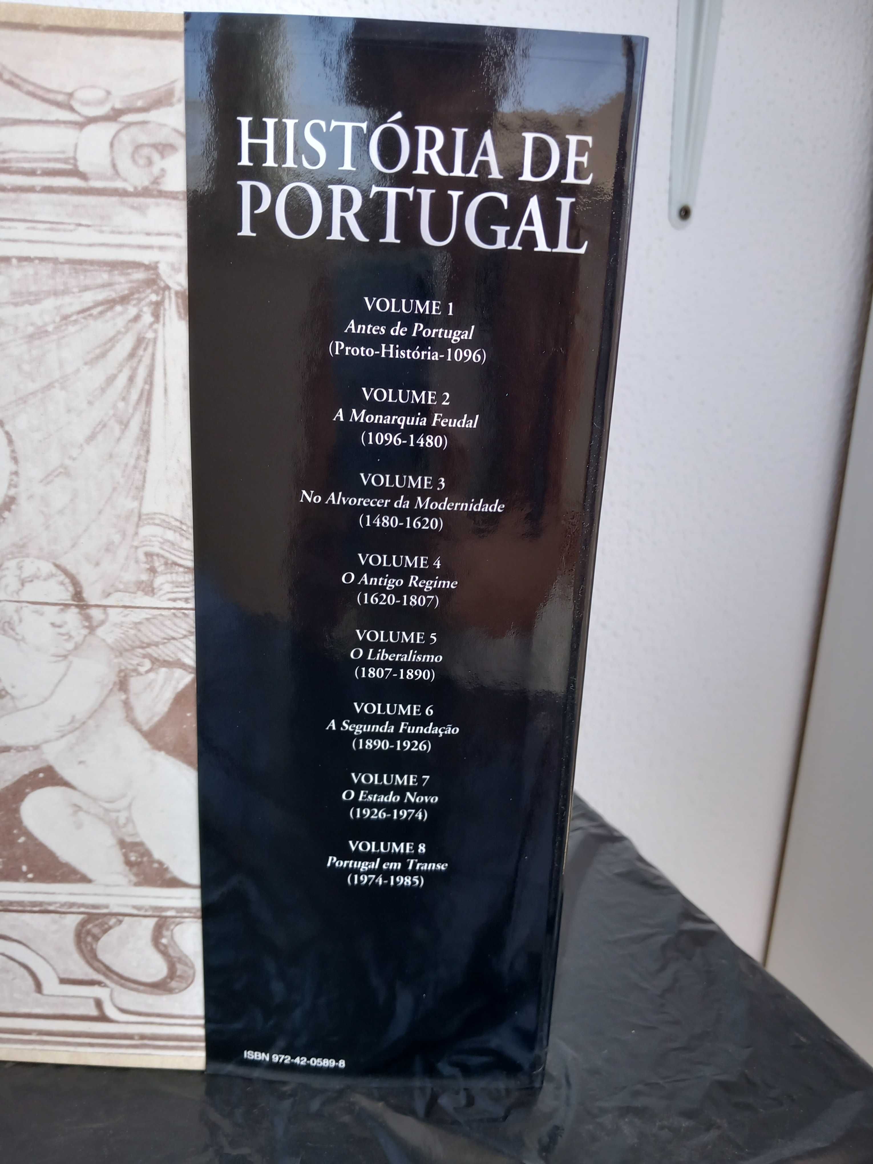 coleção completa 8 volumes de História de Portugal