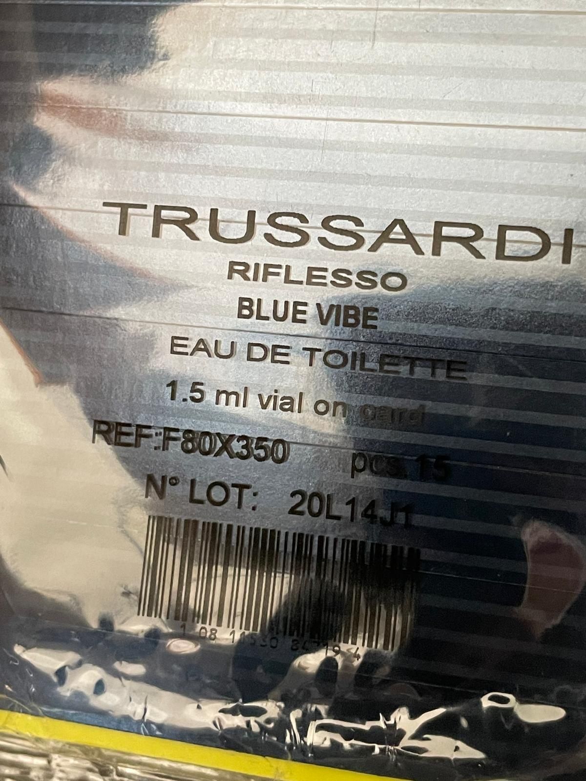 Riflesso Blue Vibe Trussardi для чоловіків edt 1,5ml*15шт