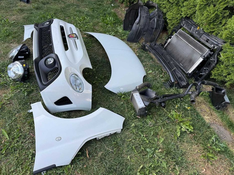 Fiat 500 abarth lift kompletny przód maska pas błotniki zderzak lampy