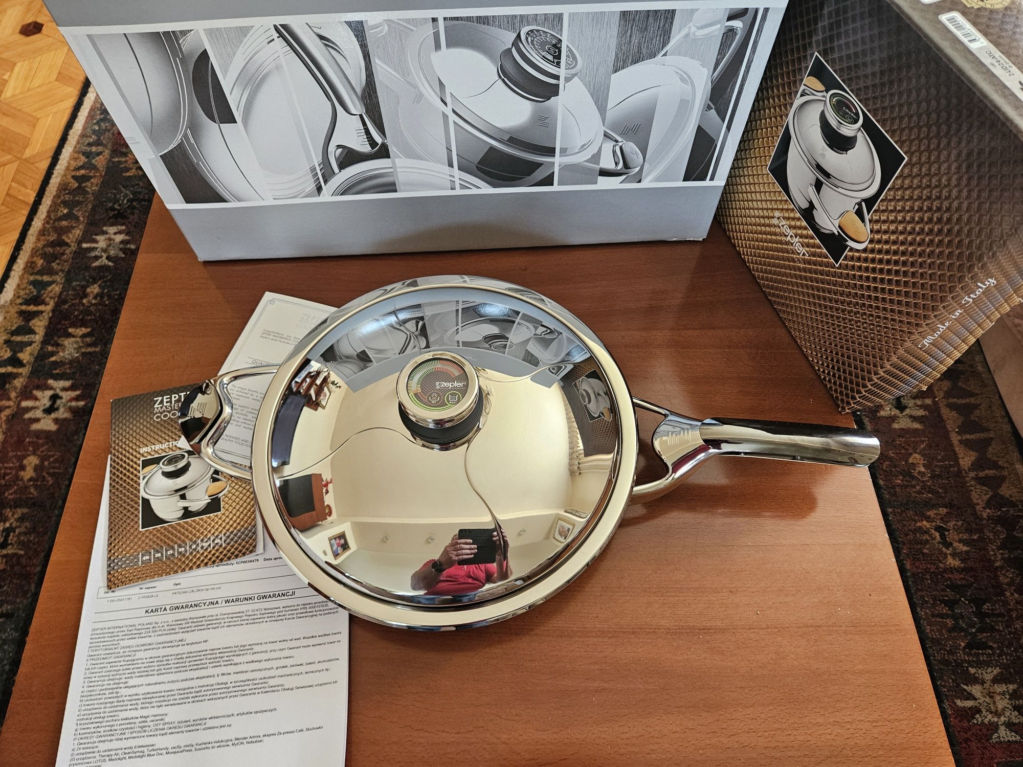 Nowa patelnia 2,8L 28cm firmy Zepter-indukcja