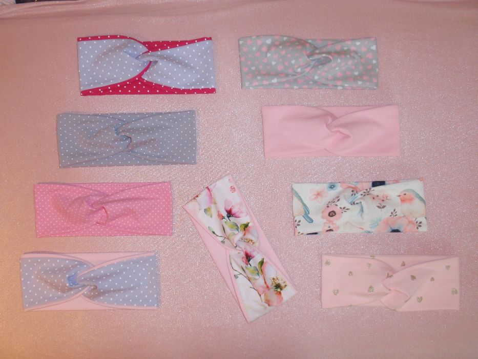 Opaski do włosów ~ na głowę ~ przeplatane ~ Pin up