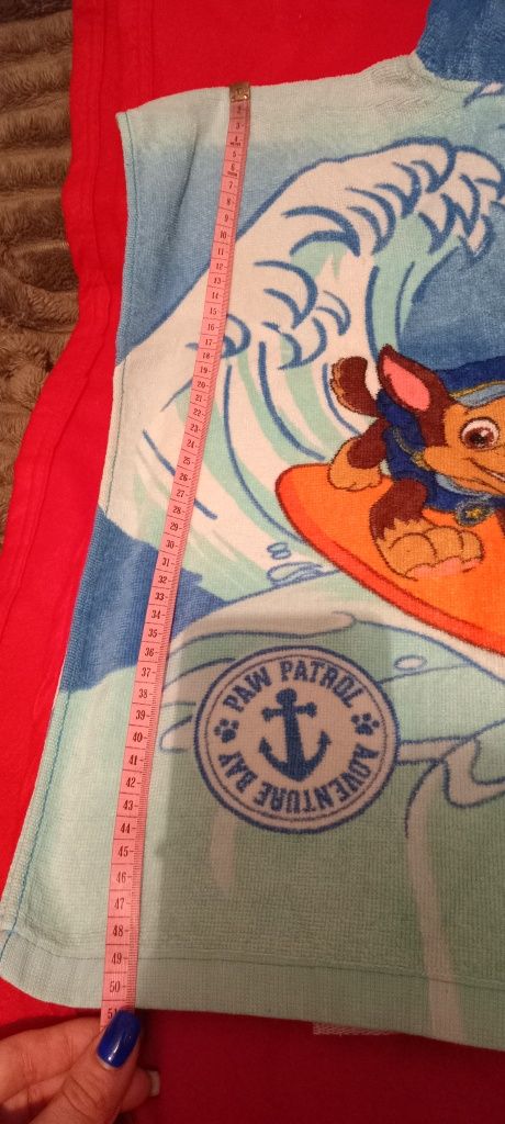 Пончо полотенце щенячий патруль на пляж для мальчика 2-3 года
