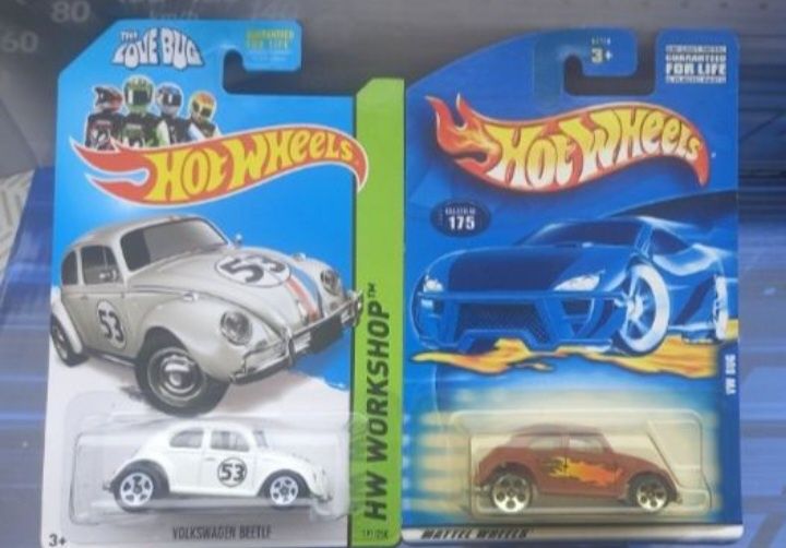 Conjunto 2 volkswagen Beetle hot wheels (the love bug)