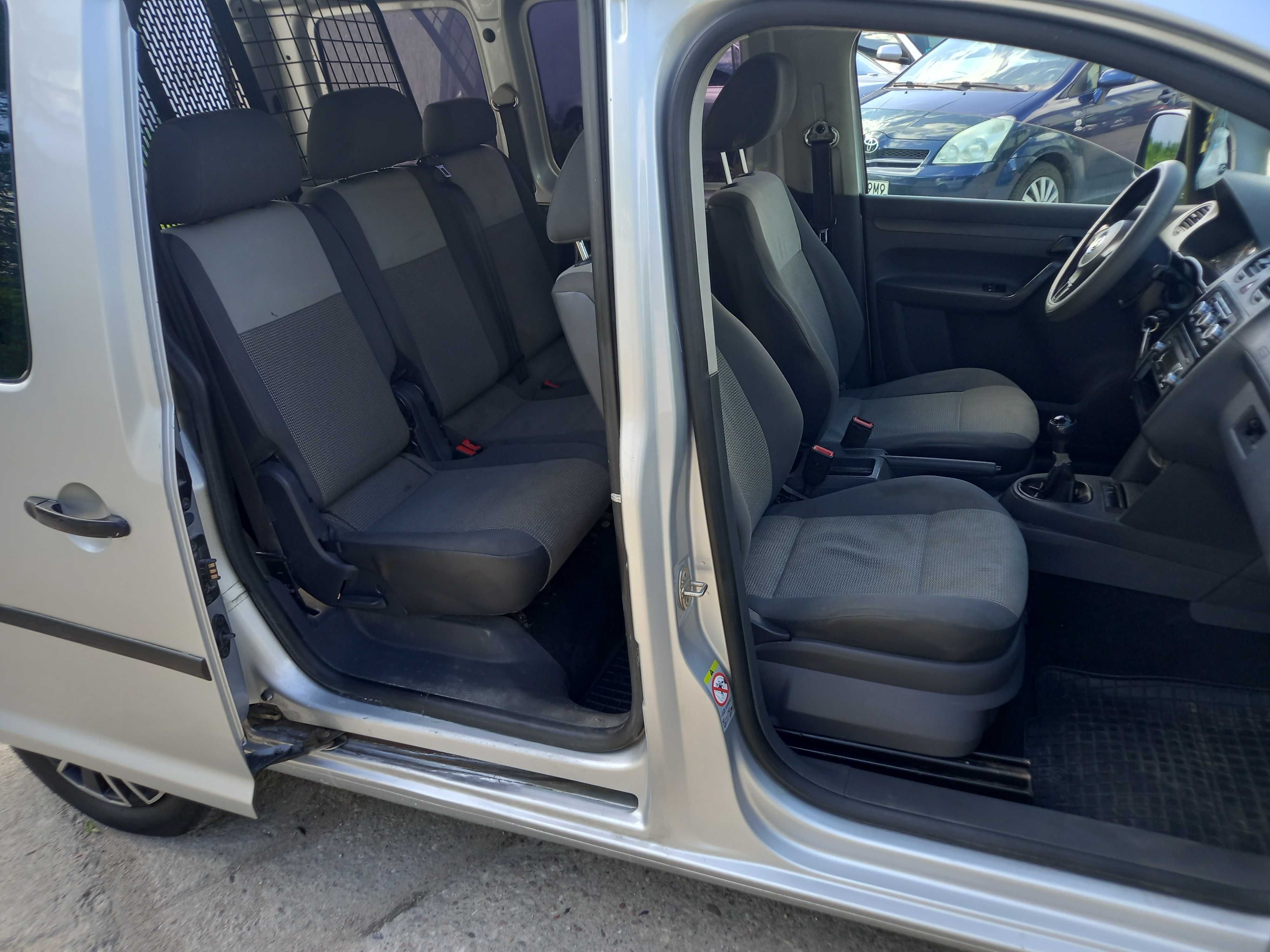 Volkswagen Caddy 10r. 1.6 TDI, Klima, 5 Osób