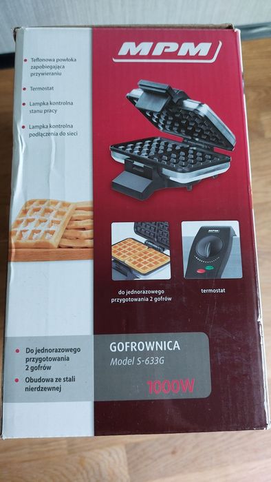 Gofrownica MPM 1000W