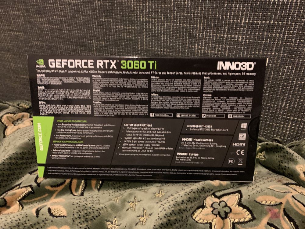 Inno 3d 3060 ti 8 gb відеокарта