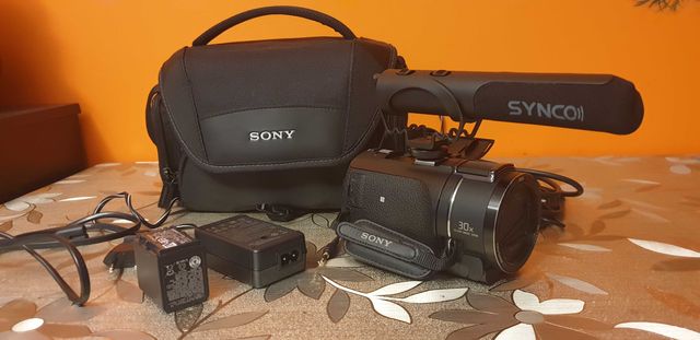 Kamera Sony FDR-AX43A z mikrofonem SyncoM3